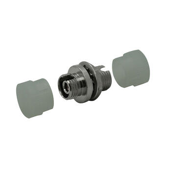 ADA-FCUZR02-D-100 Fiberworks AS  Adapter SM/MM FC Transparent dustcap Metal, D-hole, Zr. sleeve